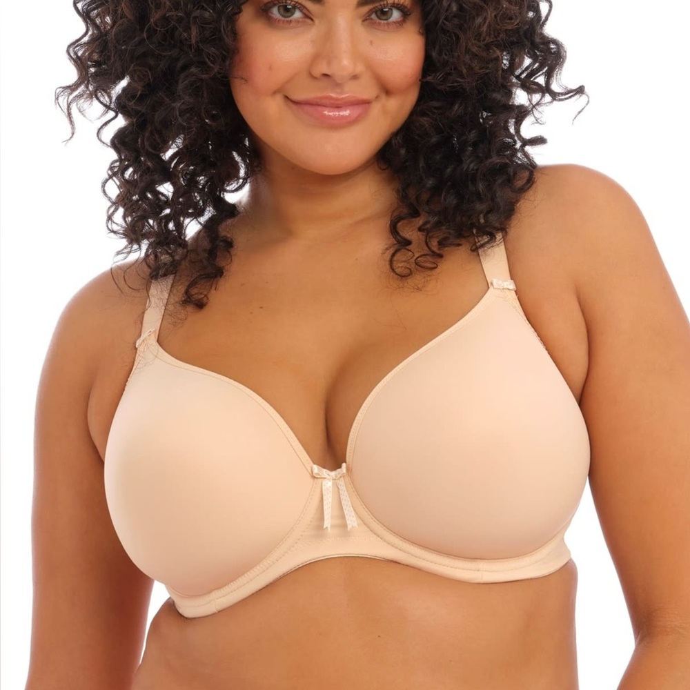 NWT Elomi Bijou Plunge T-Shirt Bra in Sand Sz 38H